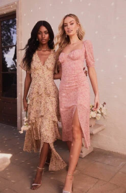 Front Slit Milkmaid Dress -Sundress Haven 22 01 26 LOOK 05 0189