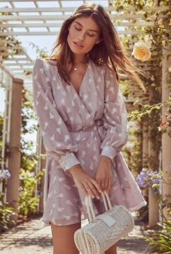 Aja Long Sleeved Dress