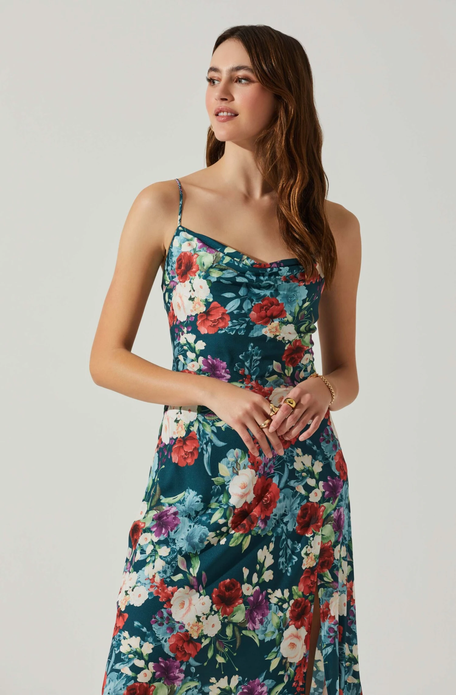 Gaia Floral Midi Dress 2 Gaia Floral Midi Dress - Image 2