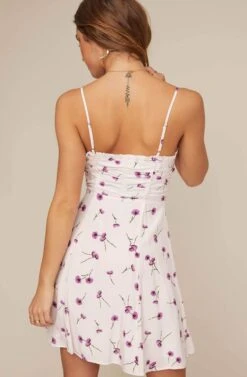 Ryder Floral Mini Dress -Sundress Haven ACDR100140 PURPLE POPPY FLORAL 4A