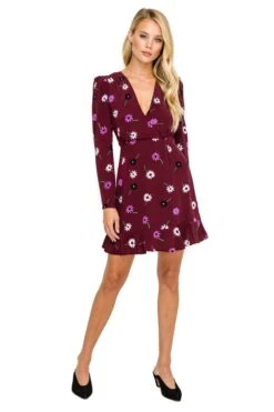 Sundress Haven -Sundress Haven ACDR100168 WINE MULTI FLORAL 01