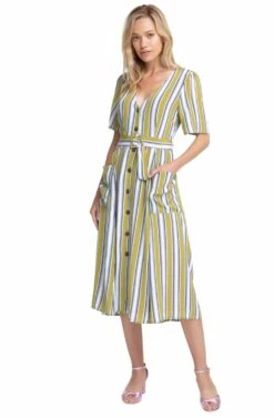 Scout Striped Midi Dress