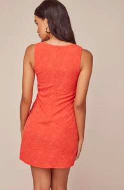 Laramie Mini Dress 11 Laramie Mini Dress -Sundress Haven ACDR100463 HOT ORANGE 4