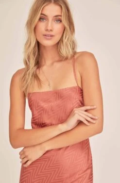 Trinity Chevron Midi Dress -Sundress Haven ACDR100475 CANYON 2A