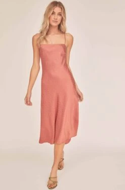 Trinity Chevron Midi Dress -Sundress Haven ACDR100475 CANYON 4A