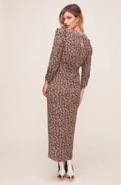 Maven Animal Print Dress 6 Maven Animal Print Dress -Sundress Haven ACDR100713R004 BROWN MULTI ANIMAL 4