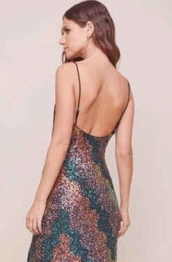Magic Moment Sequin Midi Dress 7 Magic Moment Sequin Midi Dress -Sundress Haven ACDR100767 SEQUINSUNSET 3