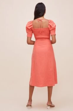 Fern Puff Sleeve Midi Dress -Sundress Haven ACDR100857 PINKPUNCH 6
