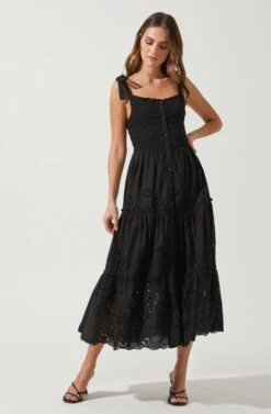 Dita Smocked Midi Dress