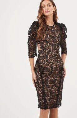 Calloway Lace Side Cutout Dress