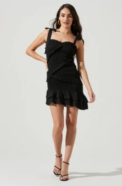 Eastwick Smocked Ruffle Mini Dress
