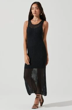 Palmer Crochet Column Midi Dress
