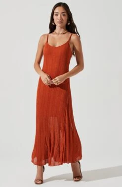 Telma Ribbed Knit Maxi Dress