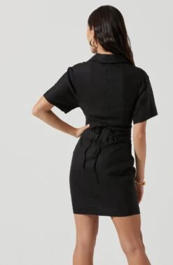 Fresca Cutout Mini Dress 22 Fresca Cutout Mini Dress -Sundress Haven ACDR101157 BLACK 0358