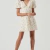 Lovegrove Floral Puff Sleeve Mini Dress