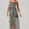 Palace Floral Cutout Ruffle Maxi Dress