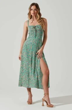Elsie Floral Midi Dress 18 Elsie Floral Midi Dress -Sundress Haven ACDR101374V GREENMAGENTADITSY 2