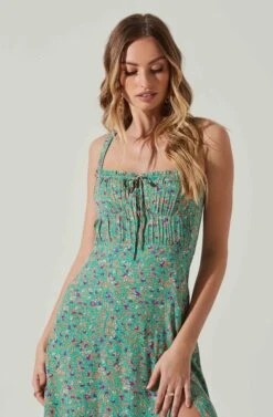 Elsie Floral Midi Dress 17 Elsie Floral Midi Dress -Sundress Haven ACDR101374V GREENMAGENTADITSY 4