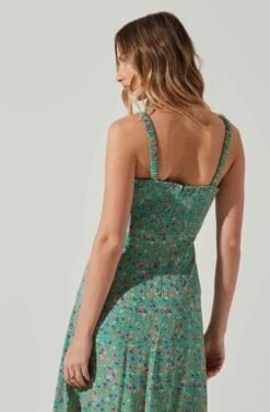 Elsie Floral Midi Dress 20 Elsie Floral Midi Dress -Sundress Haven ACDR101374V GREENMAGENTADITSY 5