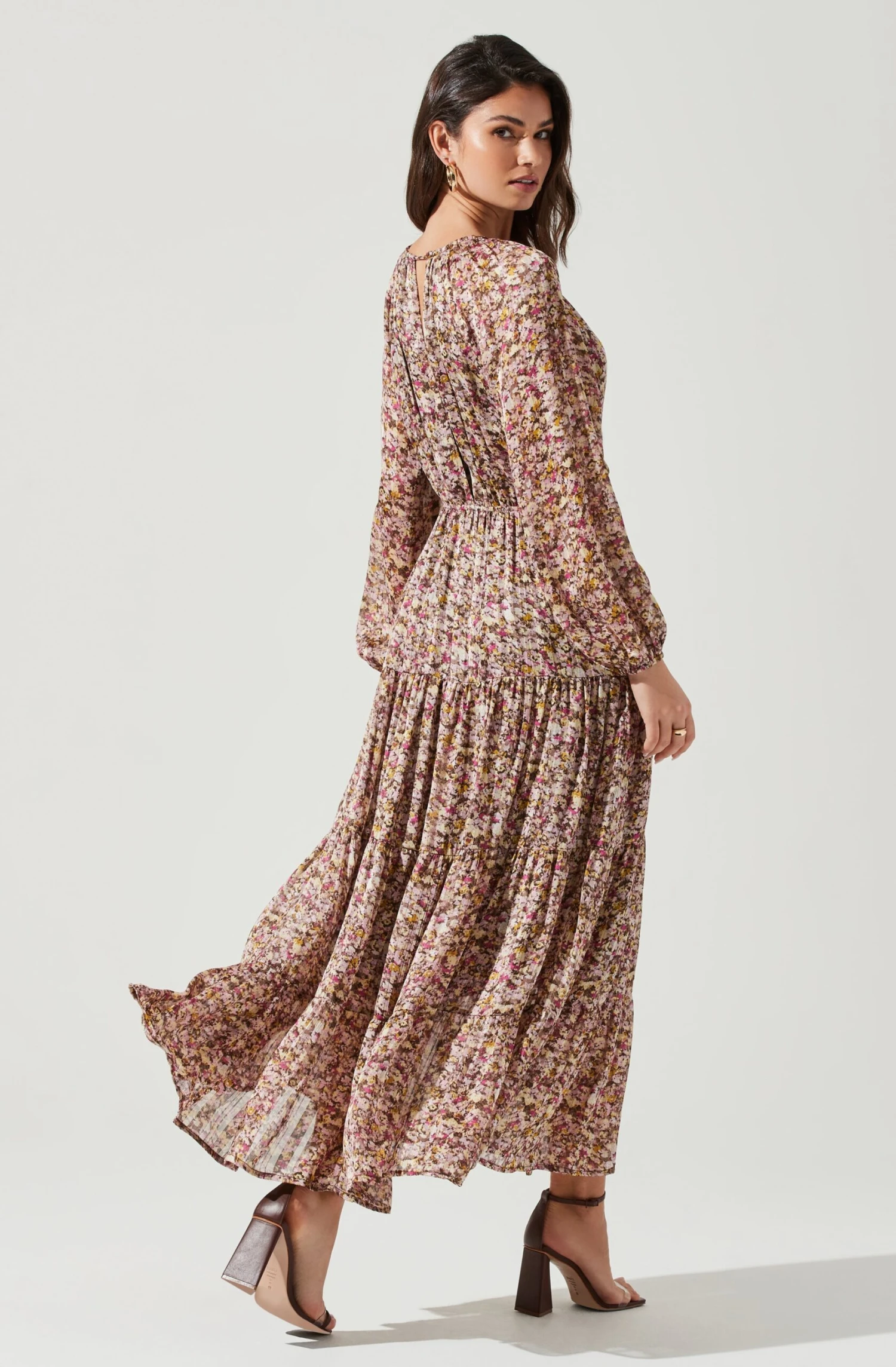 Freya Floral Cutout Midriff Maxi Dress 5 Freya Floral Cutout Midriff Maxi Dress - Image 5