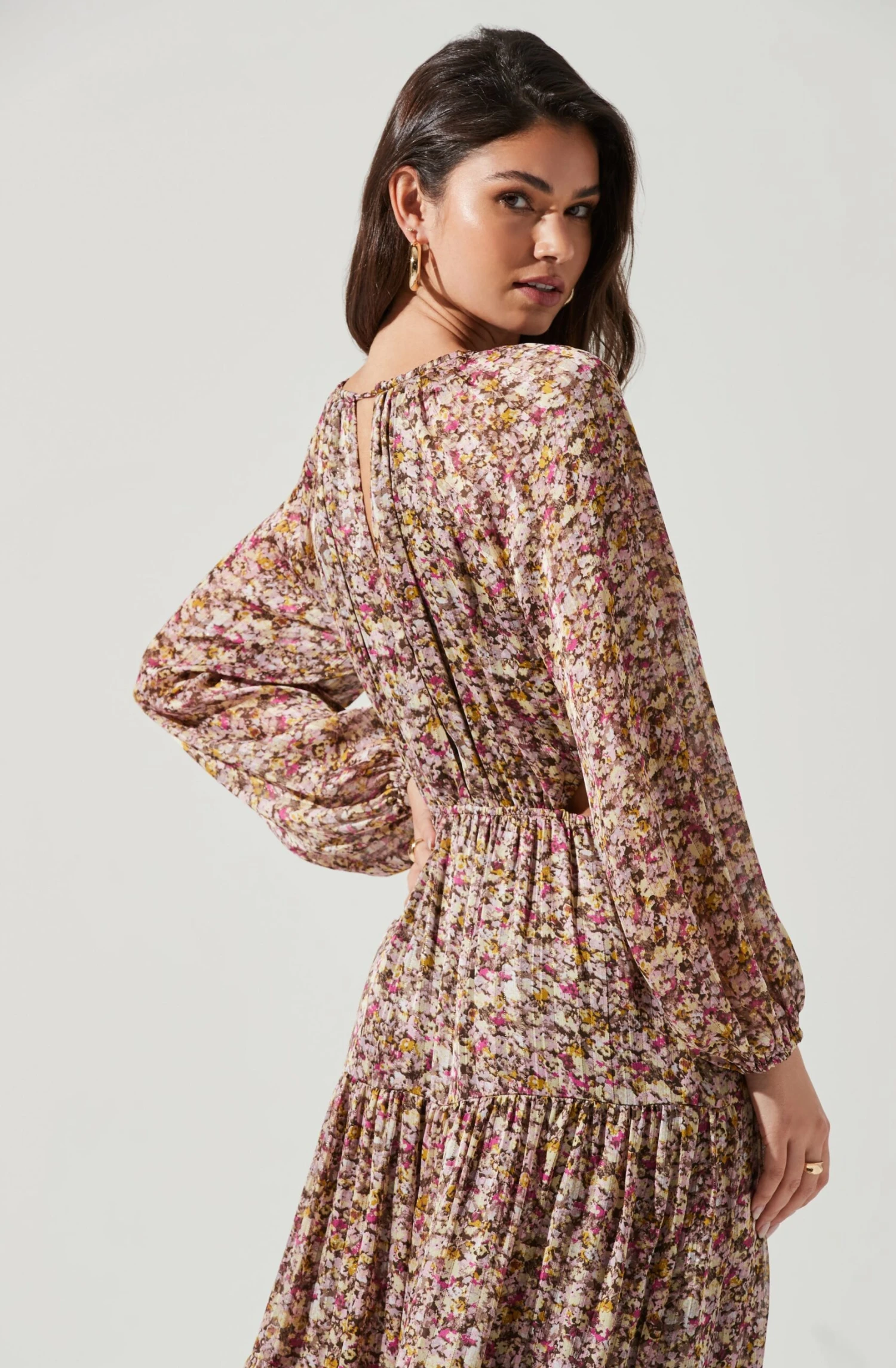 Freya Floral Cutout Midriff Maxi Dress 4 Freya Floral Cutout Midriff Maxi Dress - Image 4