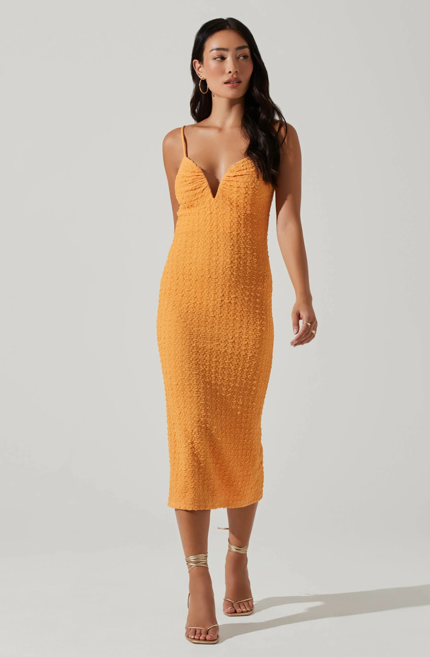 Signy Textured Midi Dress 1 Signy Textured Midi Dress
