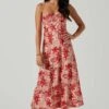 Josiane Floral Sweetheart Midi Dress