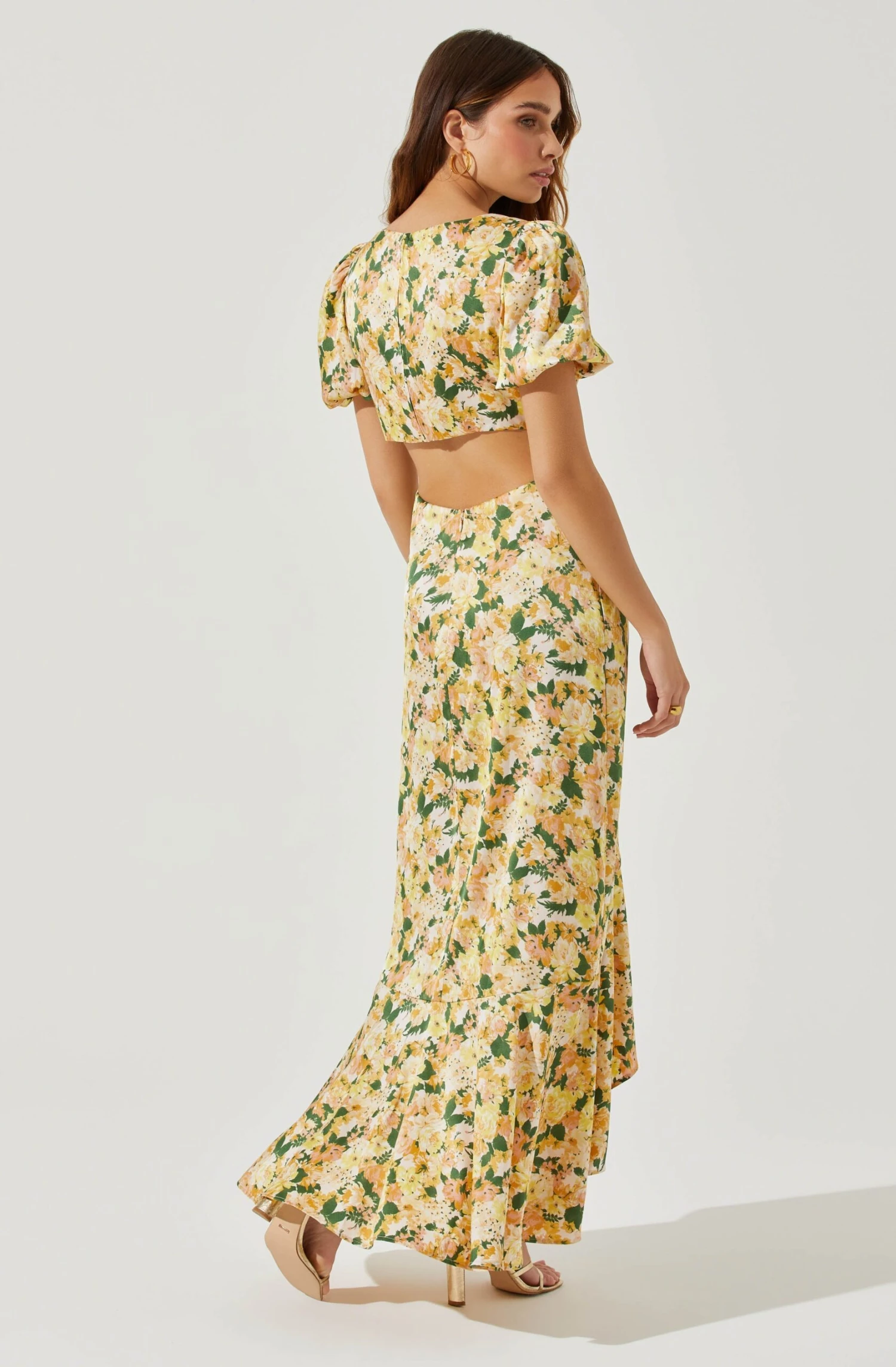 Dayanara Puff Sleeve Floral Maxi Dress 5 Dayanara Puff Sleeve Floral Maxi Dress - Image 5