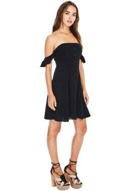 Rosaria Mini Dress -Sundress Haven ACDR94445 BLACK 3A