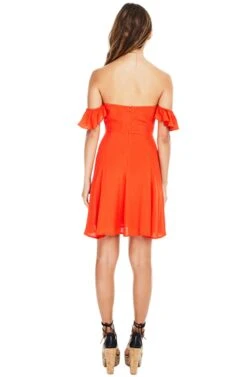 Rosaria Mini Dress -Sundress Haven ACDR94445 HOT RED 2A