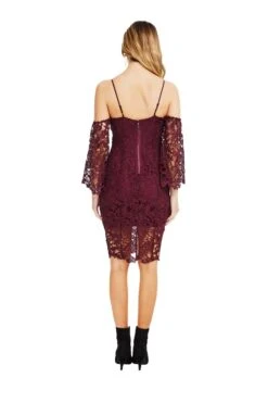 Giselle Lace Dress -Sundress Haven ACDR94688 WINE 03