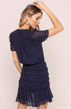 NATASHA MINI DRESS -Sundress Haven ACDR95268 BLUE POLKA DOT 6A