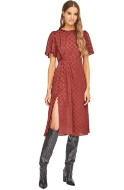 Ebony Dress -Sundress Haven ACDR95382 CINNAMON 01