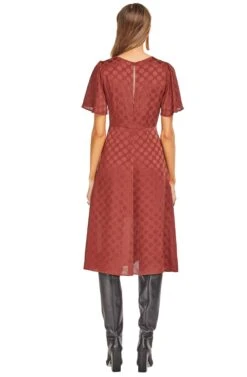 Ebony Dress -Sundress Haven ACDR95382 CINNAMON 03