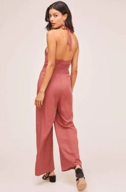 Kris Halter Jumpsuit 16 Kris Halter Jumpsuit -Sundress Haven ACP7055 DEEP MAUVE 3A