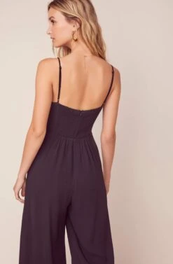 Cicley Wide Leg Jumpsuit -Sundress Haven ACP7111 BLACK 3