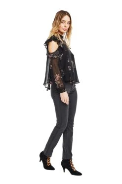 Chantelle Top 6 Chantelle Top -Sundress Haven ACT12559 BLACK MULTI FLORAL 02