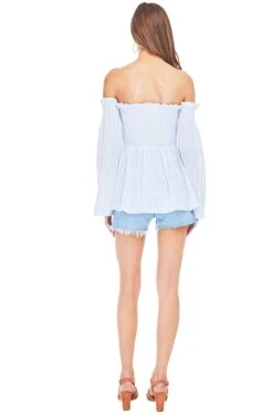 Shelby Top 15 Shelby Top -Sundress Haven ACT13253 WHITE BLUE STRIPE 03