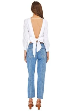 Sinead Crop Top -Sundress Haven ACT13389 WHITE 03