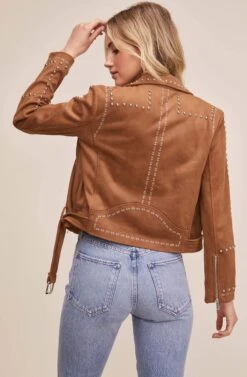 Venice Moto Jacket -Sundress Haven ACT13785 CARAMEL 5