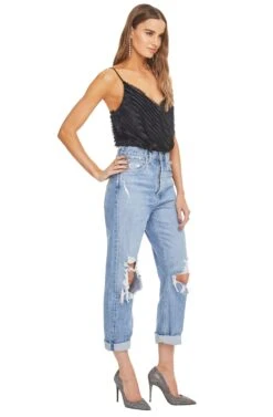 To The Beat Tank Bodysuit -Sundress Haven ACT15137 BLACK 02