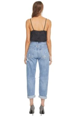 To The Beat Tank Bodysuit -Sundress Haven ACT15137 BLACK 03