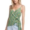 Landon Striped Wrap Tank Top
