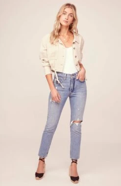 Bardot Jacket -Sundress Haven ACT15328 NATURAL 1