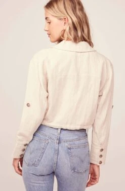 Bardot Jacket -Sundress Haven ACT15328 NATURAL 5