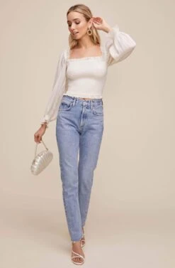 Teri Smocked Top -Sundress Haven ACT15397B IVORY 1 2ef80fb7 3ace 446d b573 b585fc5f5965