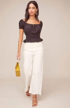 Romy Top -Sundress Haven ACT15482 BLACK 1