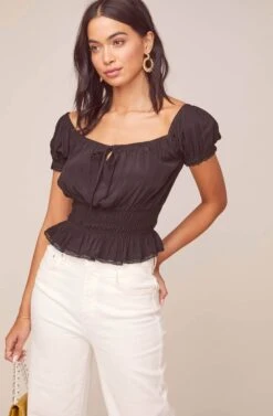 Romy Top -Sundress Haven ACT15482 BLACK 2