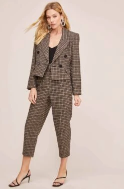 Manhattan Blazer 10 Manhattan Blazer -Sundress Haven ACT15501 HAZELNUT HOUNDSTOOTH 1