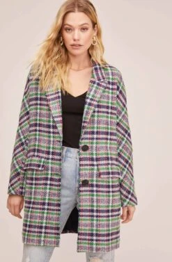 Keller Plaid Coat